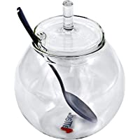 Tarro de cristal con tapa y cuchara para mermelada- 180 ml (1 unidad)